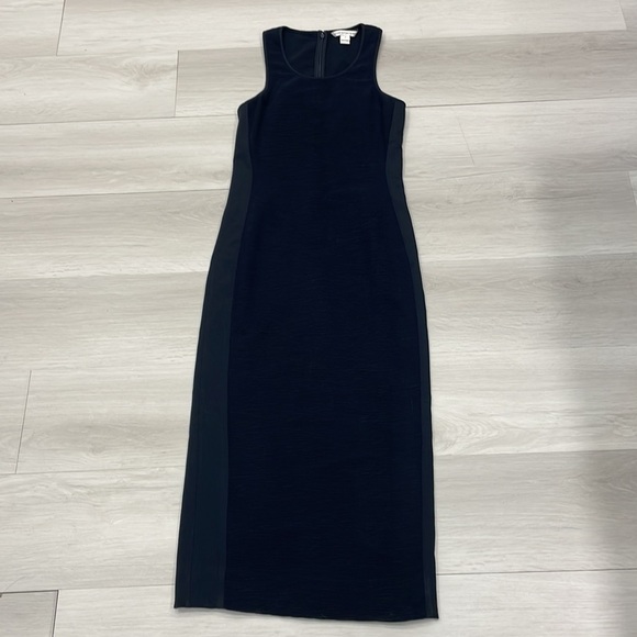 Dianne Von Furstenberg Teyla Navy Blue Midi Dress - Picture 11 of 14